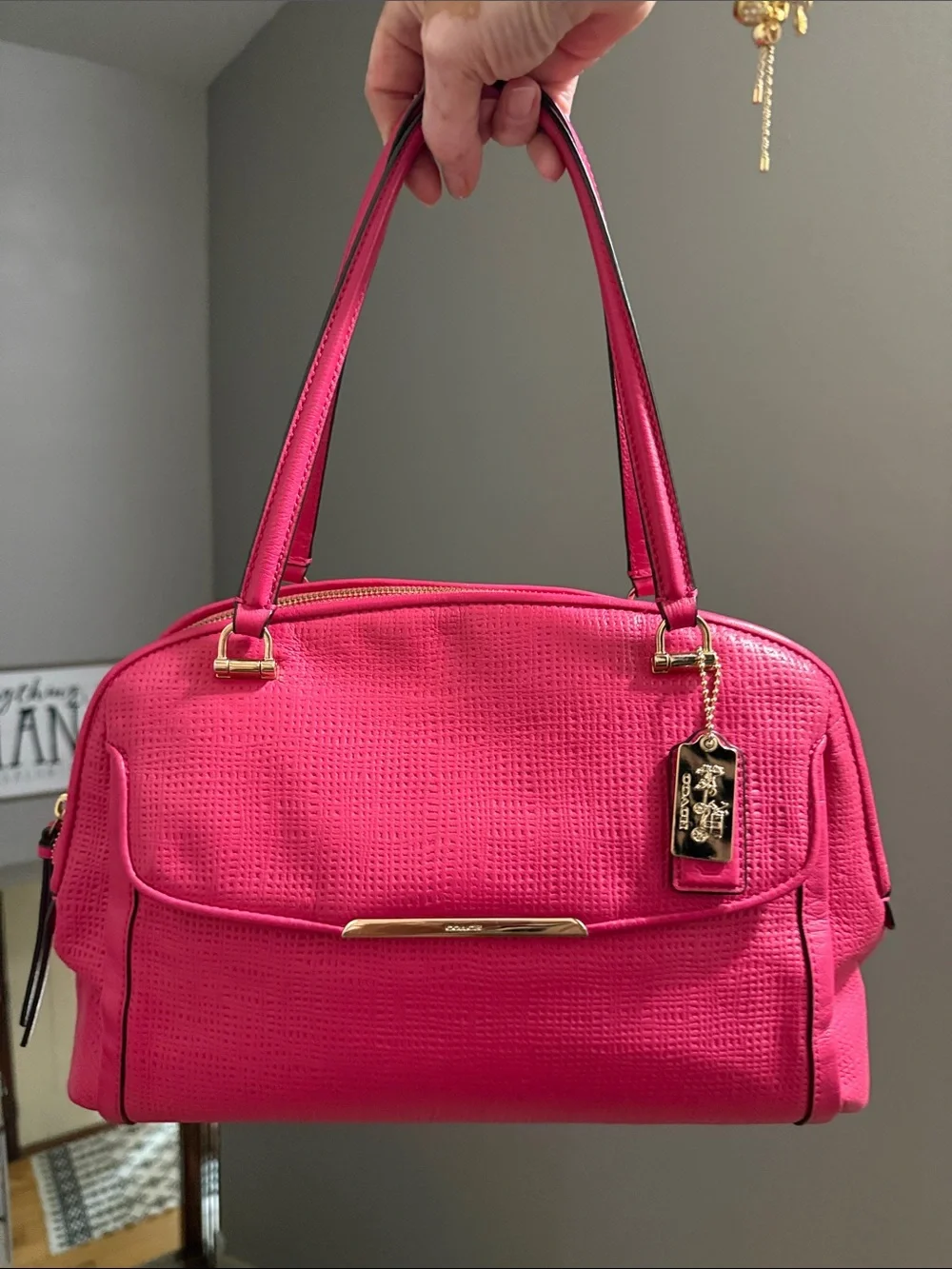 COACH Madison Small Georgie Satchel in Leather - EUC